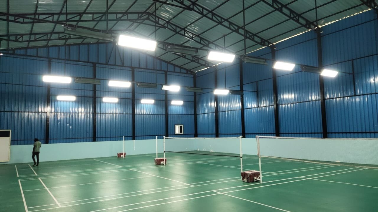 Badminton Court Lighting LED lighting project by Rival Mark